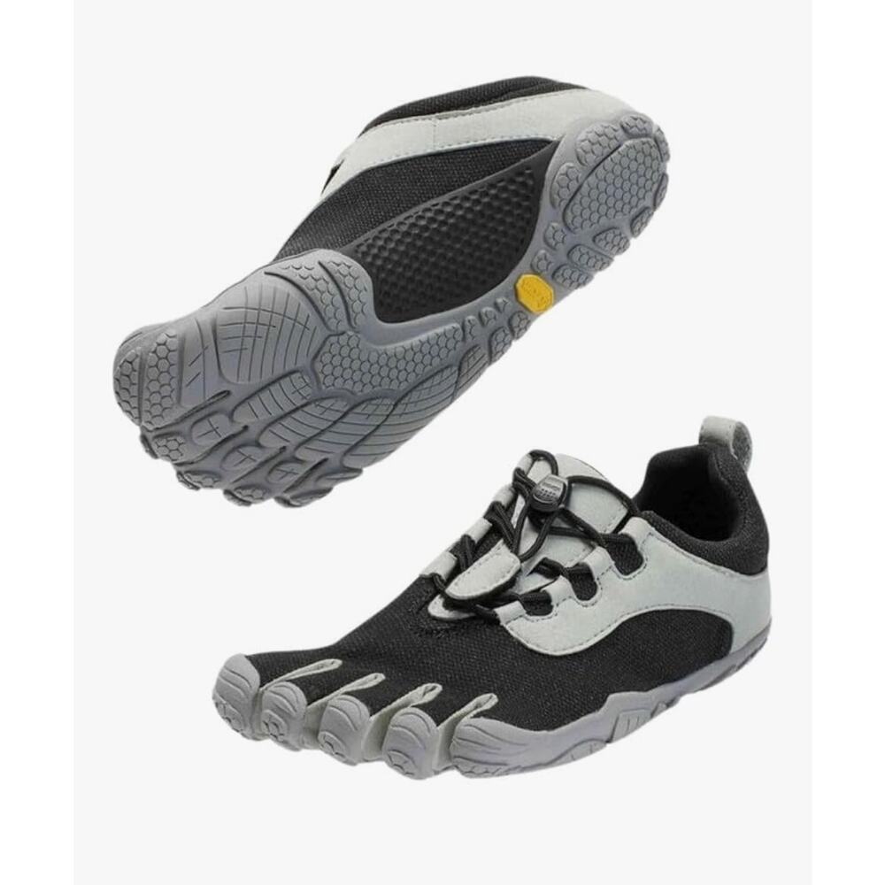 Vibram Women's FiveFingers V-Run Retro, Black/Grey, Size 8.5-9 Eu 40 - Picture 6 of 6